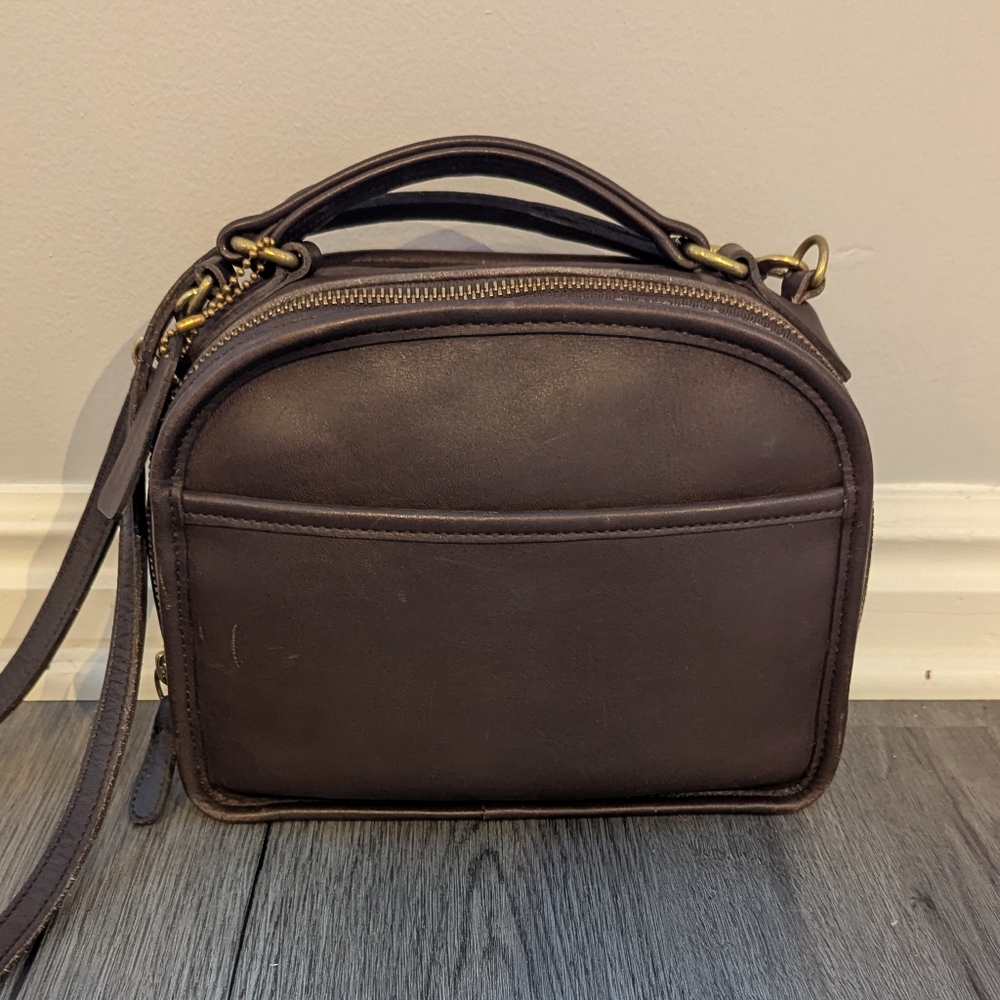 Vintage Coach 9991 Lunch Box Zip Mahogany